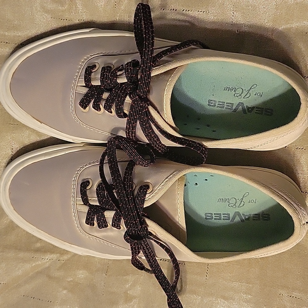 J.Crew Legend Satin Sneakers - Cream